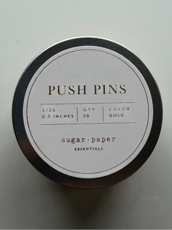 Essentials Other - Gold Heart Push Pins 50 Count Decorative Office Pins New